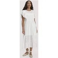 hessnatur hessnatur Bohemian Jersey Kleid Midi Relaxed aus reiner Bio-Baumwolle, Naturweiss, – Produktbild 2 von 5