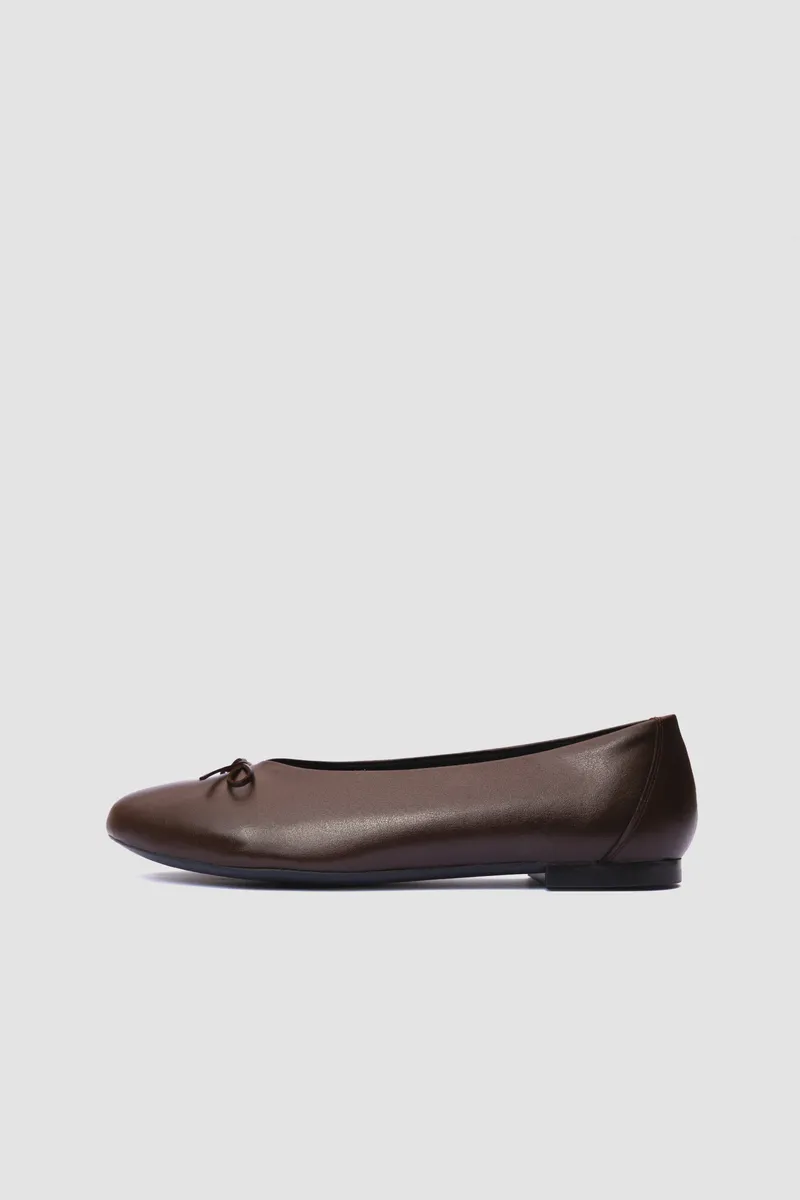 BOHEMA BOHEMA Damen vegan Ballerinas Mossy Schokoladenbraun, Braun, – Produktbild 1 von 2