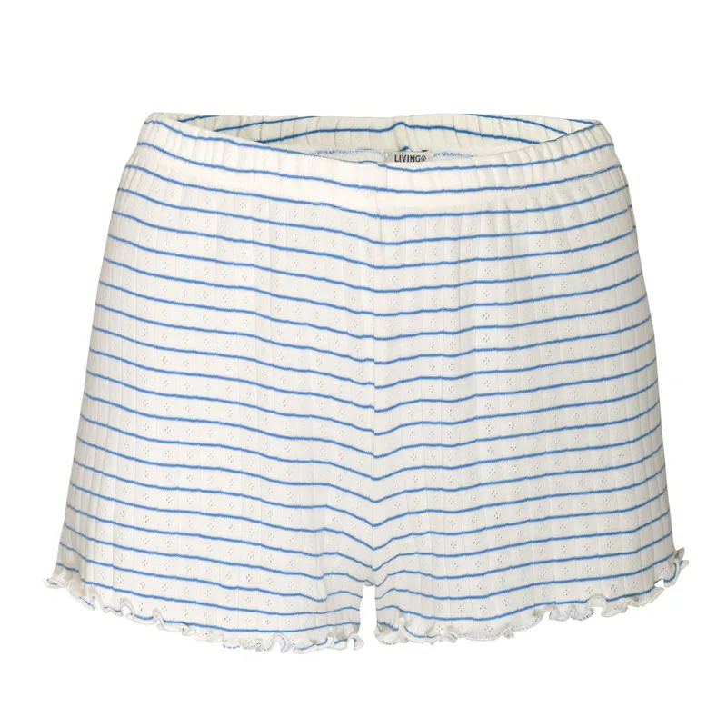 Living Crafts LIVING CRAFTS - Damen Schlaf-Shorts - Gestreift (100% Bio-Baumwolle), Nachhaltige Mode, Bio Bekleidung, Gestreift, – Produktbild 1 von 3