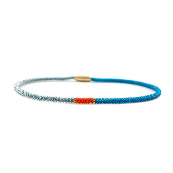 Sakiba Sakiba Collier Svelte Tricolor, Orange-aqua, – Produktbild 1 von 3