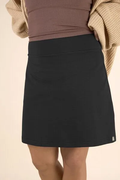 La Gitana La Gitana Rock A-Linie „Junie“ – Standardlänge, aus Bio-Baumwolljersey – fair & nachhaltig, Schwarz, – Produktbild 1 von 4