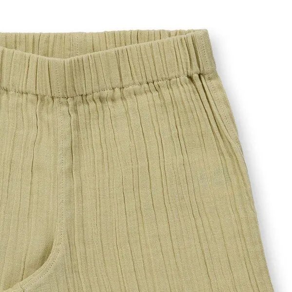 Sense Organics sense-organics Musselinhose in schilfgrün für Mädchen, Modell LISANN, Helles schilfgrün, – Produktbild 2 von 3