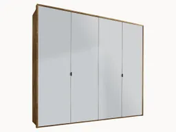 allnatura allnatura Drehtüren-Kleiderschrank "Santorino" 2-türig Wildeiche 60er-Raster – Produktbild 1 von 1