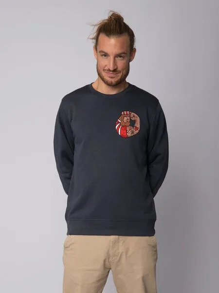 watapparel watapparel Sweatshirt Unisex Seemann, India ink grey, – Produktbild 2 von 3