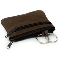 Simaru Simaru Schlüsseletui Schlüsseltasche aus Leder mit 2 Schlüsselringen und Extrafach(Groesse M), Braun, – Produktbild 1 von 1