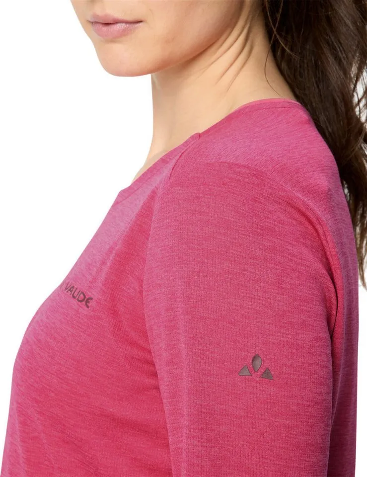 Vaude Vaude T-Shirt Women's Essential LS T-Shirt (1-tlg) schnelltrocknendes und funktionelles Shirt, Rosa, – Produktbild 5 von 5