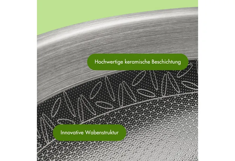 Reishunger Reishunger Wok Premium aus Edelstahl – Für alle Herdarten, Edelstahl (Wok mit Glasdeckel), für Induktions-, Ceran- oder Gasherd – Produktbild 4 von 5