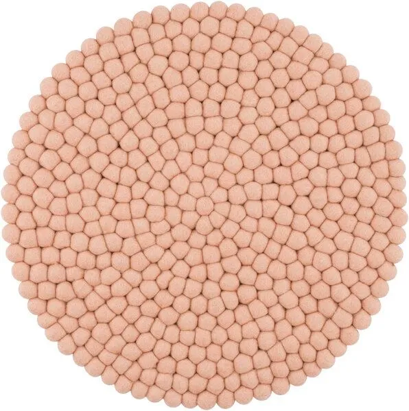 myfelt myfelt Filzkugel Sitzauflage (⌀ 36 cm, 36 x 36 cm), Rosa (merle), – Produktbild 1 von 4