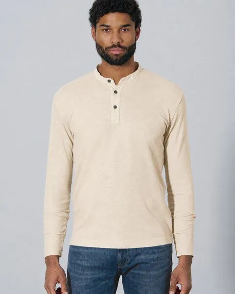 HempAge HempAge Langarm Shirt aus Hanf & Bio-Baumwolle, Weiss (gobi), – Produktbild 2 von 4