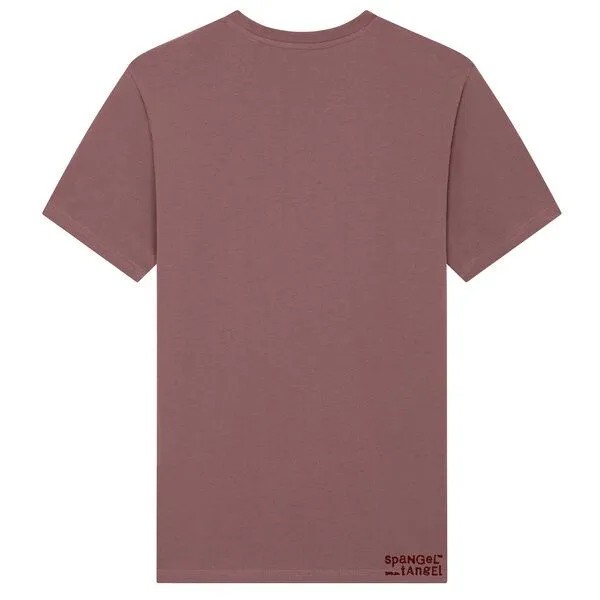 Spangeltangel Spangeltangel T-Shirt bedruckt, Kaffee Addict, Siebdruck, Herren, Bio-Baumwolle, Rotbraun, – Produktbild 3 von 4