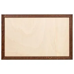Kork-Deko Kork-Deko Rahmen 90x60 cm für Pinnwand aus Kork – Eiche dunkel – DIY Holzrahmen leer – Produktbild 1 von 1