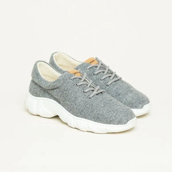 Gottstein Gottstein Wool Flyer Woll Sneaker für Damen & Herren aus 100% Schurwolle, Grau, – Produktbild 1 von 4