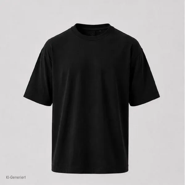 Ethnotek Ethnotek Heavyweight Organic Cotton Oversized T-Shirt, Schwarz, – Produktbild 1 von 3