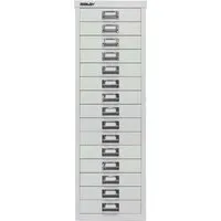 Bisley Schubladenschrank 15 Schübe, DIN A4 lichtgrau – Produktbild 1 von 1