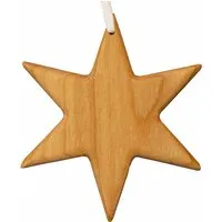 Dekoanhänger "Stern" aus Holz mit Aufhängungsfaden – Produktbild 1 von 1