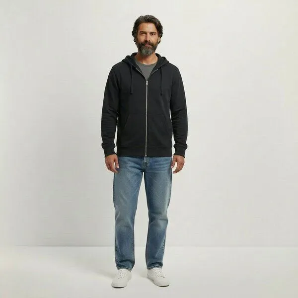 YTWOO YTWOO Everyday Unisex-Sweatjacke – Weich, zeitlos & nachhaltig, Schwarz, – Produktbild 1 von 3