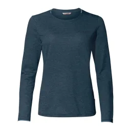 Vaude VAUDE Damen-Langarmshirt 'Essential' mit Rundhalsausschnitt, dark sea uni, Gr. 42 – Produktbild 1 von 1