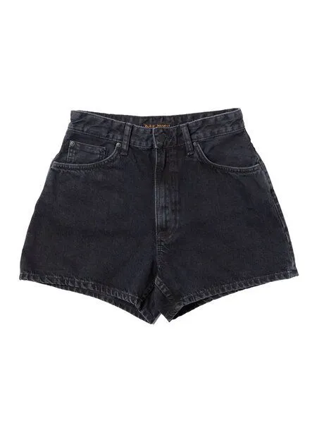 Nudie Jeans Nudie Jeans Jeansshorts - Maeve - aus Bio-Baumwolle und recycelter Baumwolle, Black (schwarz), – Produktbild 3 von 3