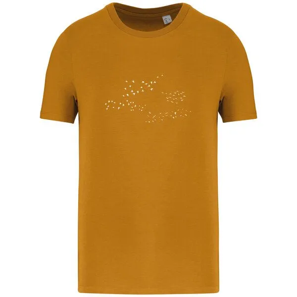 Greenspired Greenspired Basic Bio T-Shirt Skybirds Nr. 4 ( 155g/m²) XXS - 5 XL, Kurkuma, – Produktbild 1 von 1