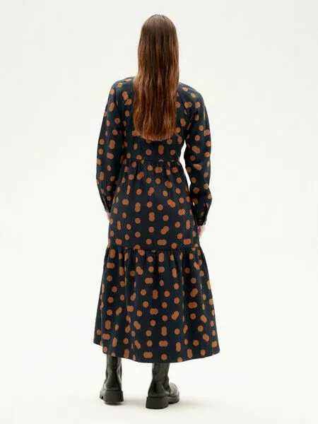 thinking mu thinking mu leichtes Kleid - Ivette - aus biologisch angebauter Baumwolle, Crinkled dots (mehrfarbig), – Produktbild 2 von 4