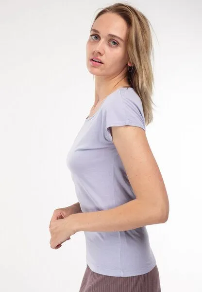 Alma & Lovis Alma & Lovis T-Shirt aus Bio-Baumwolle | Short Pure, Lavendel (lila), – Produktbild 4 von 4