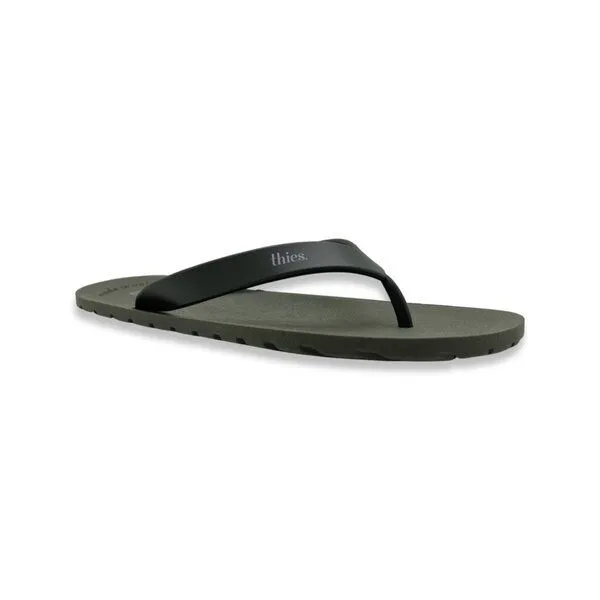 thies thies Vegane Eco Thong Beach Sandale aus pflanzenbasierendem Kunststoff MEN, Olive (grün), – Produktbild 2 von 4