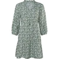 Living Crafts Living Crafts Damen-Kleid "OMARA" mit Bändern am Ausschnitt, leafs, Gr. 40 – Produktbild 1 von 1