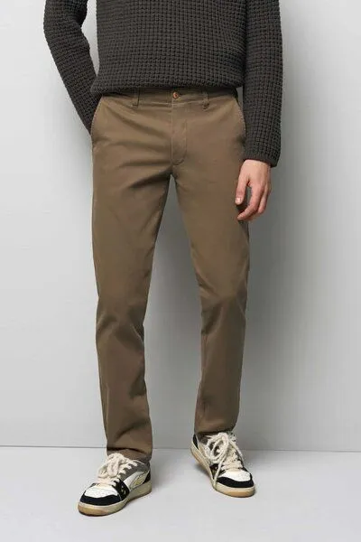M 5 BY MEYER M 5 BY MEYER MIKROSTRUKTUR SUPER-STRETCH CHINO, Braun (esche), – Produktbild 3 von 5