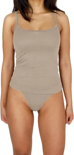 normani Unterhemd Damen Merino Top mit Spagettiträgern Kyneton Merino Top ärmelloses Shirt Unterwäsche aus 100% Bio-Merinowolle – Produktbild 1 von 1