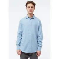 Givn Berlin Givn Berlin Flanellhemd GBJOHN in lockerer Passform, Light blue, – Produktbild 1 von 1