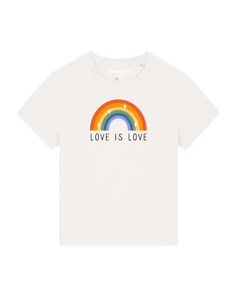 watapparel watapparel T-Shirt Frauen Love is Love, Off white, – Produktbild 1 von 4