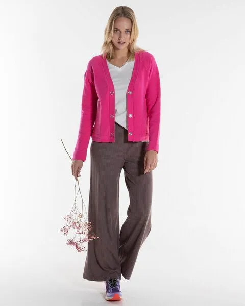 Alma & Lovis Alma & Lovis Softe Sommer-Sweatjacke aus Bio-Baumwolle | Cosy Jacket, Pink, – Produktbild 2 von 3