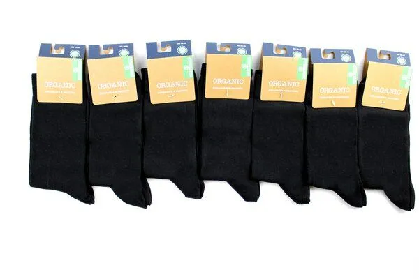 Bruno Barella Bruno Barella GOTS zertifizierte Biobaumwolle Socken schwarz in 7er Pack – Produktbild 2 von 2