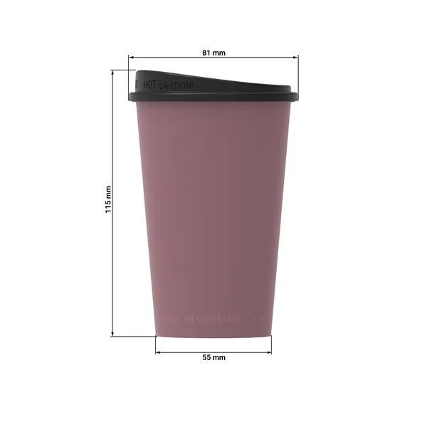 REuse REuse Kaffeebecher to go, Raffiniertes rot, – Produktbild 2 von 4