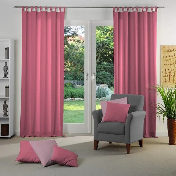 Nature by Adam Nature by Adam Kissenhülle aus 100% Bio-Baumwolle Uni Collection, Pink, – Produktbild 1 von 4