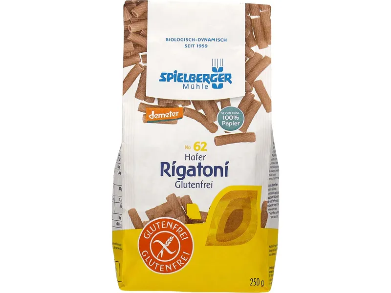 Spielberger Mühle Spielberger Mühle Bio-Hafer-Rigatoni, glutenfrei, 250 g – Produktbild 1 von 1