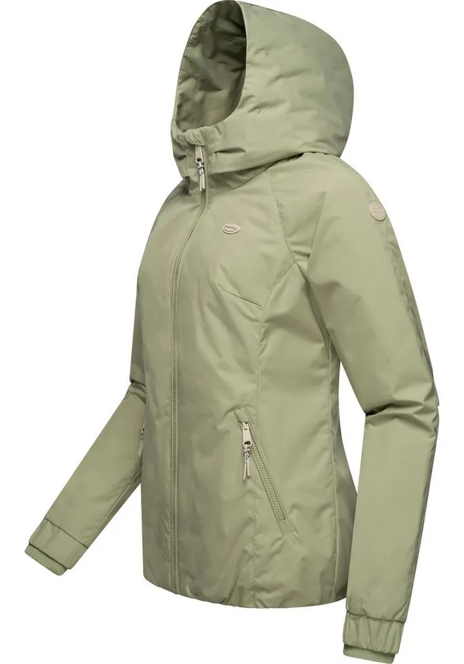 ragwear ragwear Winterjacke Dizzie Warm Wasserdichte Damen Jacke mit Kapuze, Grün, – Produktbild 3 von 5