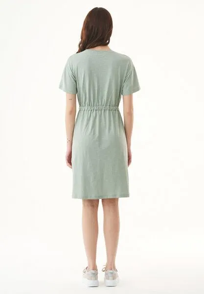 ORGANICATION ORGANICATION Slub-Jersey-Kleid aus Bio-Baumwolle, Grün(water green), – Produktbild 4 von 4