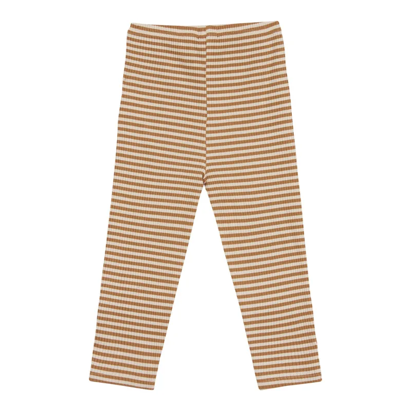 Lässig Lässig Leggings Rippqualität Ringel Birne Little Gang, Natur | braun | mehrfarbig, – Produktbild 1 von 3