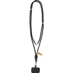 XD Collection CarryLoop verstellbares Handyband aus RCS rec. PET, schwarz – Produktbild 1 von 1