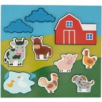 El Puente El Puente Puzzle "Bauernhof", 11-teilig | Fair Trade & Handmade aus Sri Lanka – Produktbild 1 von 1