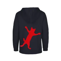 HANDGEDRUCKT HANDGEDRUCKT Unisex Kinder Zip Up Hoody "Klammerkatze" – Produktbild 1 von 1