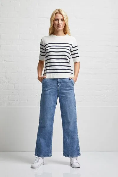 Wunderwerk Wunderwerk Damen Jeans "Audrey 7/8 eco bleach", Blau (blue 880), – Produktbild 3 von 4
