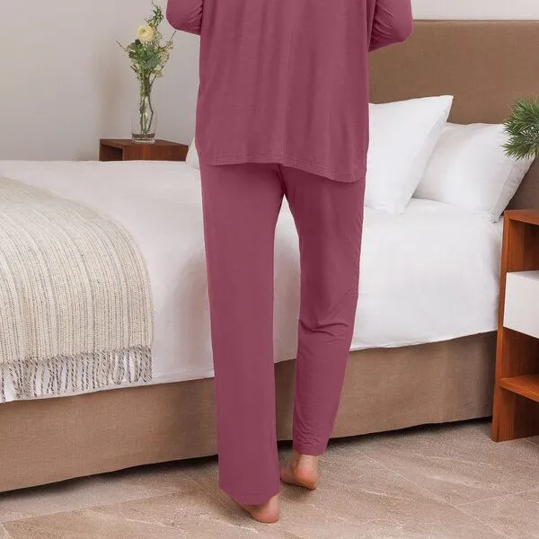 Dagsmejan Dagsmejan Damen Hose Balance, Maroon (rosa), – Produktbild 3 von 3
