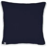Hutch Putch Hutch&Putch Musselin Sofakissenbezug - Kissenbezug - Zierkissen - aus 100% Bio-Baumwolle - Handmade in Germany, Midnight blue, – Produktbild 1 von 1
