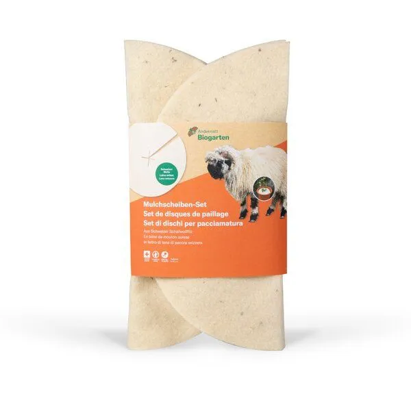 Andermatt Biogarten Andermatt Biogarten Mulchscheiben aus Schweizer Schafwolle – Produktbild 1 von 8