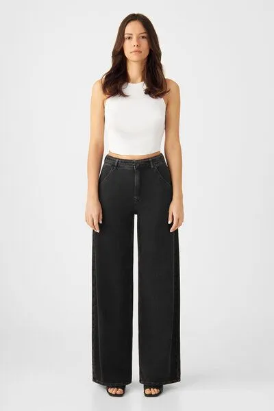 DAWN DAWN Jeans BLINK High Waist, Black denim, – Produktbild 3 von 3