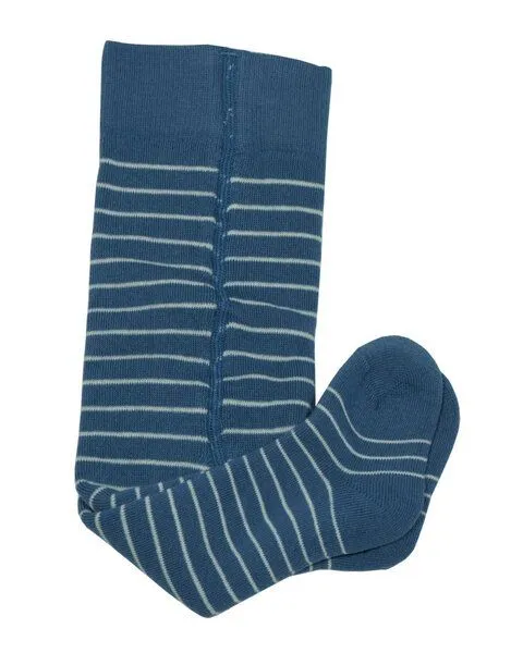 grödo Grödo Baby Frottee-Strumpfhose geringelt Bio Baumwolle Elasthan, Marine-geringelt, – Produktbild 1 von 1