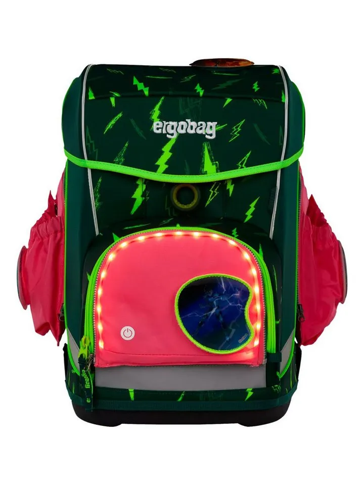 Ergobag Ergobag Schulranzen Fluo LED Seitentaschen Set, reflektierend, Rosa, – Produktbild 3 von 4