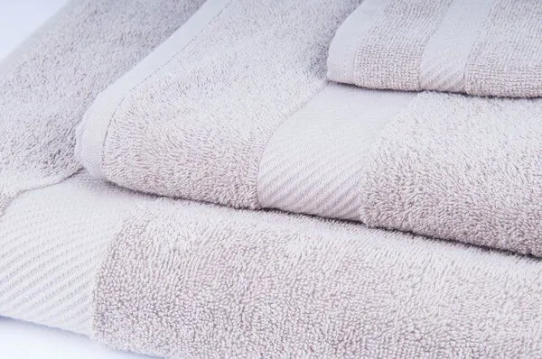 ege organics ege organics 2 Stück Handtuch Bio-Baumwolle Gästetuch 450gr/m² 50X100cm, Beige, – Produktbild 2 von 2